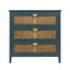 3 Drawer Cabinet Natural rattan American Furniture Suitable for bedroom living room study - Korvel