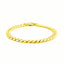 Bracelet en maillons cubains en or jaune 14K