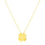 Collier en or jaune 14K à quatre feuilles de trèfle