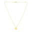 Collier en or jaune 14K à quatre feuilles de trèfle