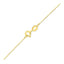 Collier en or jaune 14K à quatre feuilles de trèfle