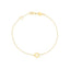 Bracelet Étoile de David en Or Jaune 14k