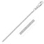 Cadena Foxtail de Oro Blanco de 14k - Esencial de Joyería Elegante