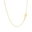 Collar de Cadena de Oro Amarillo de 14k con Charm de Corazón