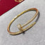 Precision Thick Plating Head and Tail Diamond Fashion Three-Circle Full Diamond Couple Bracelet - Korvel