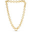 Collier en chaîne à maillons ronds en or jaune 14 carats