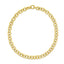 Collier en chaîne à maillons ronds en or jaune 14 carats
