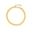 Collier en chaîne à perles en or jaune 14 carats - 5 mm