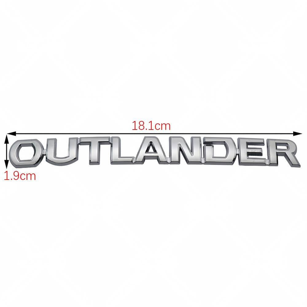 Étiquette de coffre arrière premium Mitsubishi Outlander