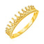 Anillo de Compromiso con Motivo de Corona en Oro Amarillo de 14k
