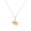 Colgante de Elefante de Oro Rosa de 10k