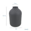 Elegant Matte Black Metal Vase for Home Decor