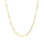 14K Yellow Gold Delicate Paperclip Chain Necklace