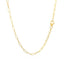 14K Yellow Gold Delicate Paperclip Chain Necklace