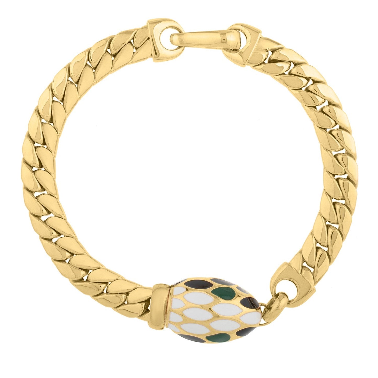 14k Yellow Gold Curb Link Bracelet - 7.00 mm