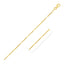 14k Yellow Gold Diamond Cut Bar Links Pendant Chain