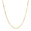 14k Yellow Gold Diamond Cut Bar Links Pendant Chain