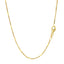 14k Yellow Gold Diamond Cut Bar Links Pendant Chain