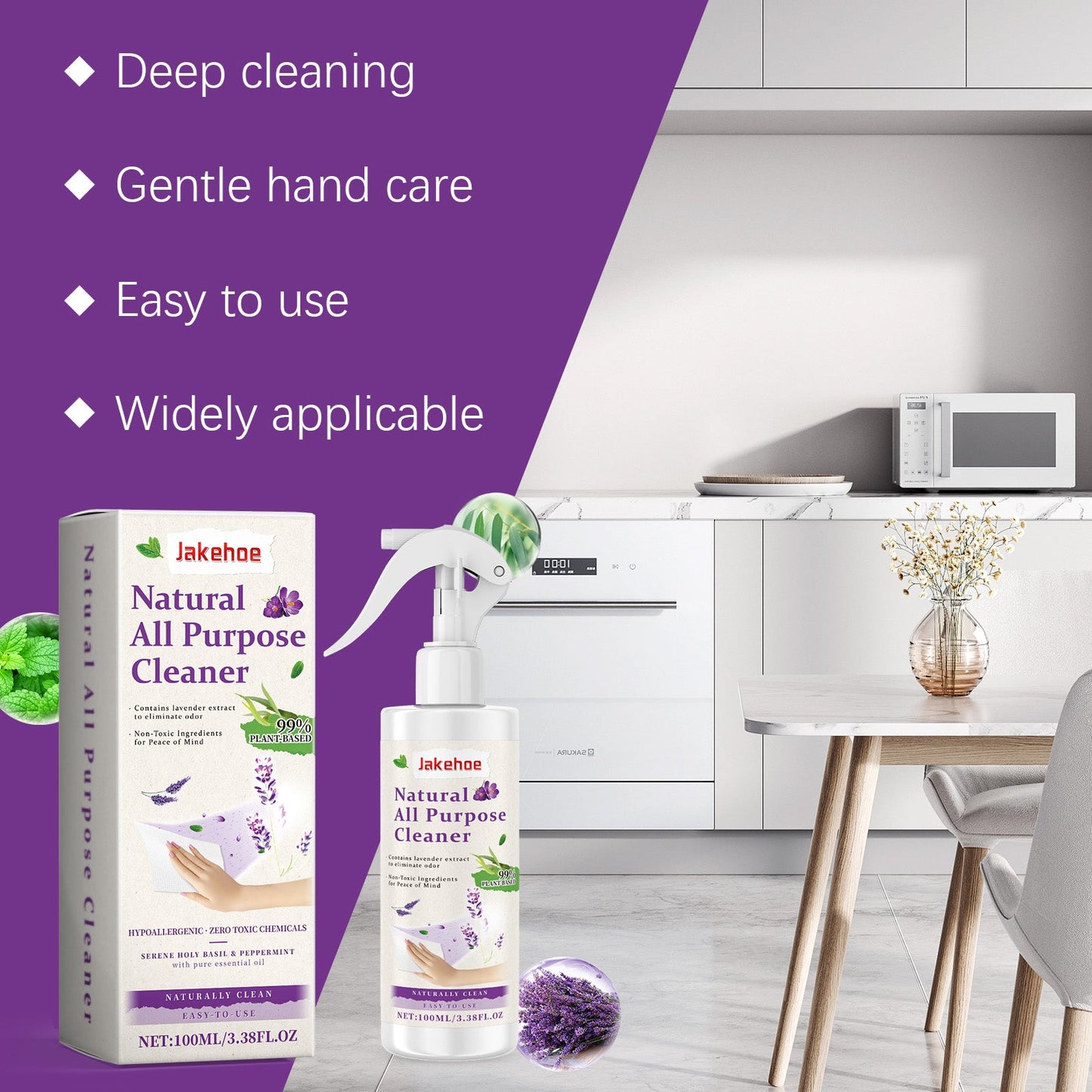 Multi-Purpose Cleaning Spray Kitchen Grease Cleaning Home Care Bathroom Glass Cleaning Spray - Korvel