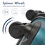 Hardshell Luggage Sets 3 Pcs Spinner Suitcase with TSA Lock Lightweight 20''24''28'' Navy + ABS - Korvel