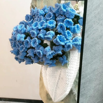 60cm New Creative Rose Bouquet Blanket (Finished), Crocheted Flower Bouquet Gift for Girlfriend - Korvel