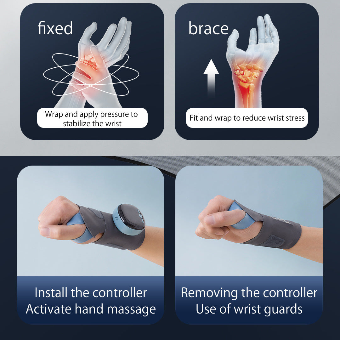 Wrist Guard For Tendonitis Heated Wrist Massager TFCC Strain , Sprain Sports Wrist Guard Preventing Muscle Strains Rechargeable - Korvel