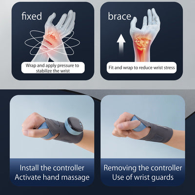 Wrist Guard For Tendonitis Heated Wrist Massager TFCC Strain , Sprain Sports Wrist Guard Preventing Muscle Strains Rechargeable - Korvel