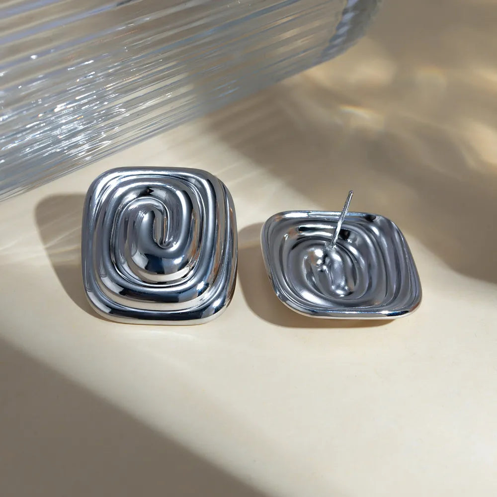 Stainless Steel Stud Earrings - Korvel