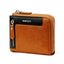 Wallet Men's Fashionable Leather Zipper Leather Bag RFID Multi Card Function ID Card Bag - Korvel