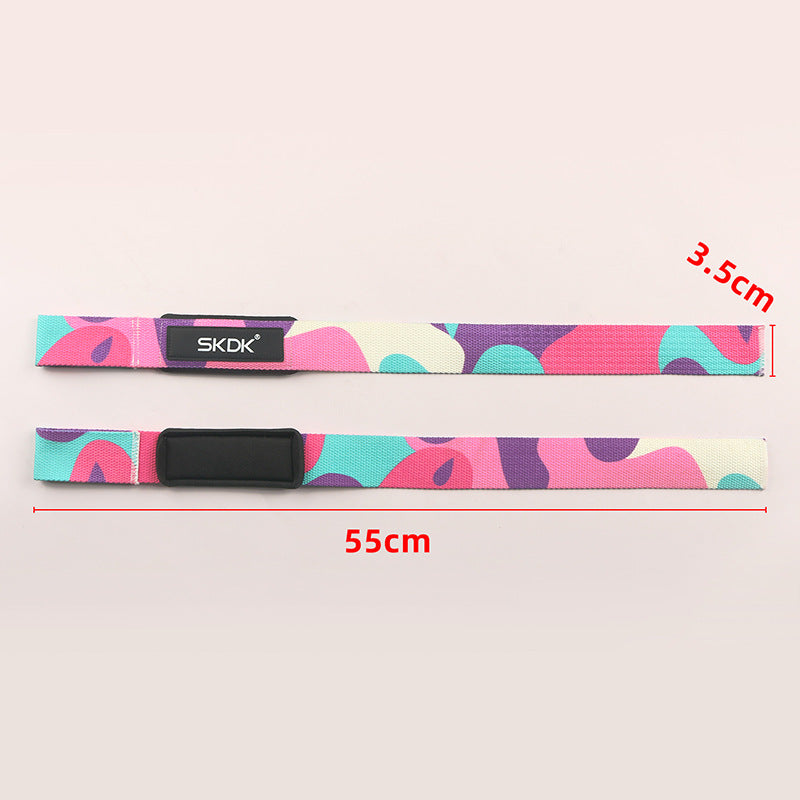 Camouflage sports power band grip strength band fitness hard pull band pull-up auxiliary band - Korvel