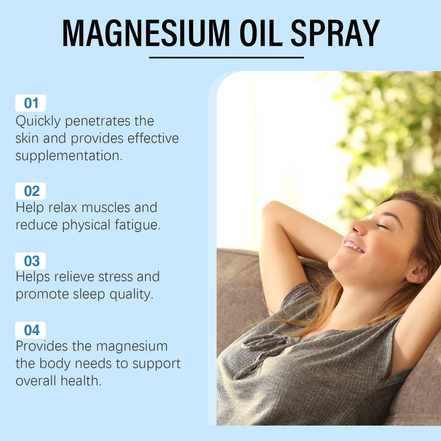 Spray para dormir de aceite de árbol de té Southmoon con magnesio