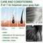Black Hair Spray Dense Nourishing Roots Shine Smooth Natural Black Hair Cover White Hair Conditioner Spray - Korvel