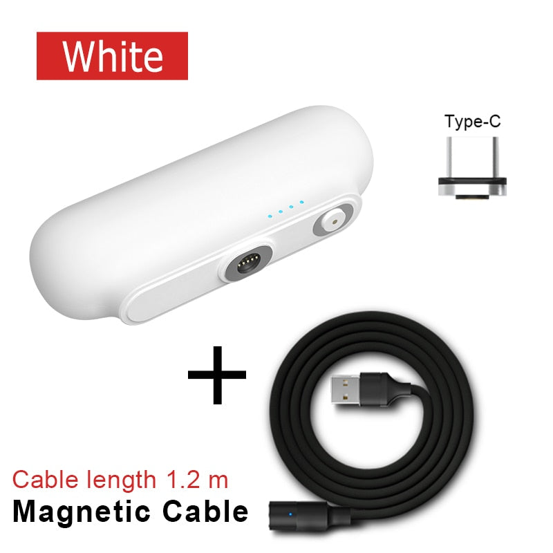 For iPhone 12 Magnetic Power Bank 2600mAh Mini Magnet Charger Power Bank For Xiaomi Emergency Portable Magnetic External Battery - Korvel