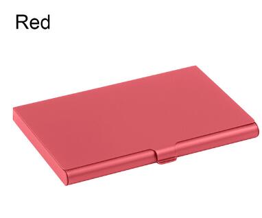 Creative business card case stainless steel Aluminum Holder Metal Box Cover Credit Men business card holder card metal Wallet - Korvel