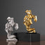 Abstract art couple decoration living room wine cabinet study decoration figure sculpture handicrafts - Korvel