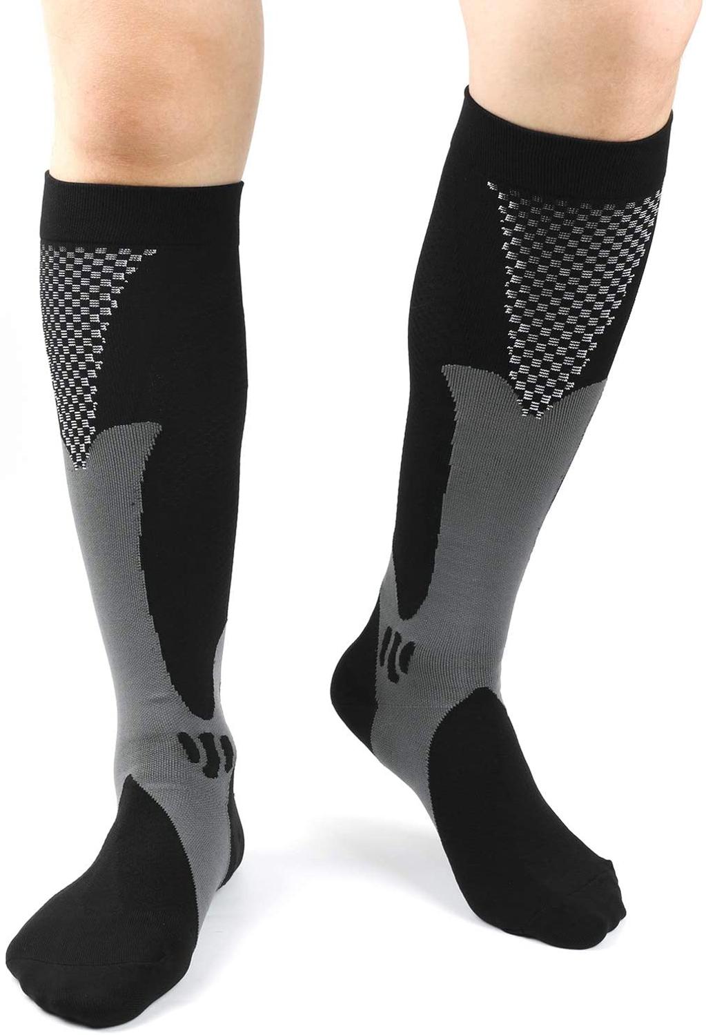 Compression Stocking Anti-slip Best for Basketball Football Outdoor Running  Socks Women Men Travel Compression Socks - Korvel