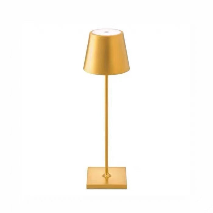 Nordic charging iron art high footed cup table lamp, bedroom bedside touch creative small night light, modern and simple living room night light - Korvel