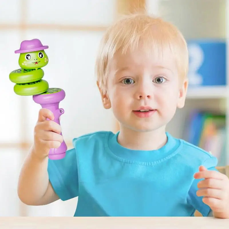 Cartoon Snake-Shaped Whistle Twisting Snake Rotating Duck Dragon Decompression Swinging Force Control Balance Toy - Korvel