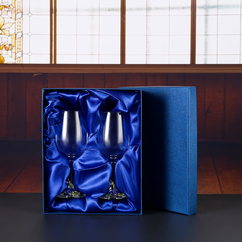 Household enamel crystal glass red wine glass goblet decanter - Korvel