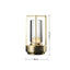 Gold black silver cross shaped desk lamp button touch US charging decorative desk lamp - Korvel