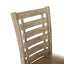 Set of 2 Modern Farmhouse Dining Chairs - Distressed Solid Wood