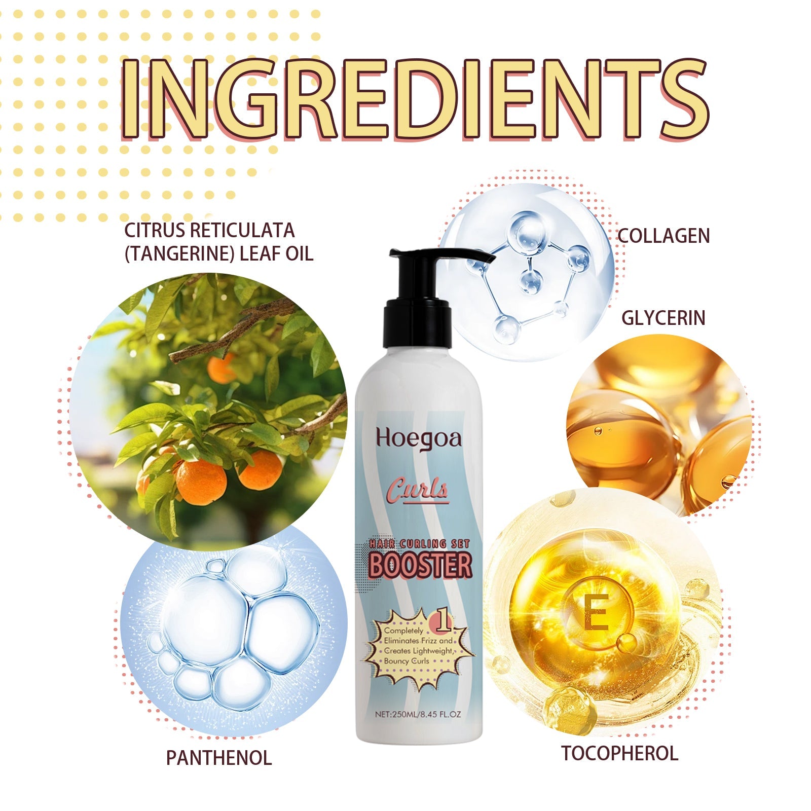 Hair Curling Set, Moisturizing Curly Hair Styling Curly Styling Moisturizing Leave-In Hair Care - Korvel