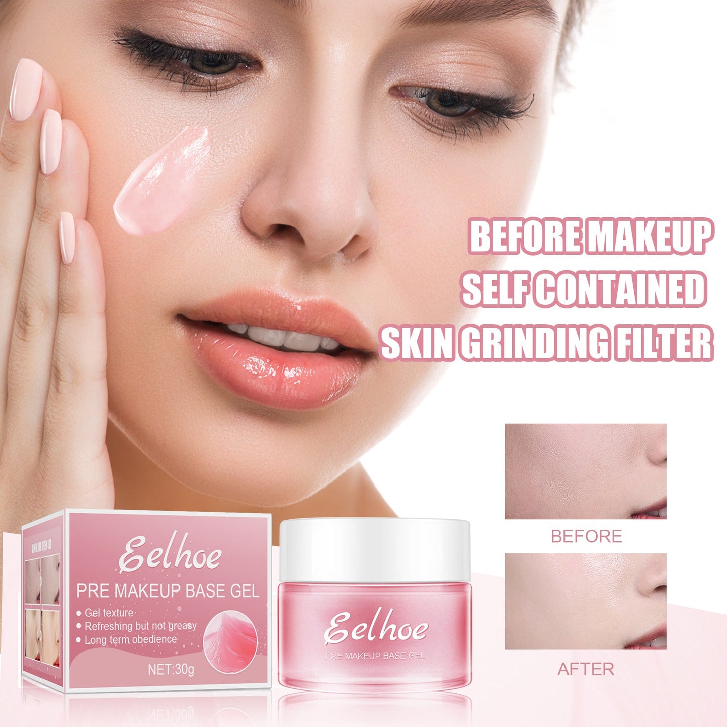 Base Gel For Makeup, Pre-makeup Moisturizing And Firming Skin Isolation Base Concealer Cream - Korvel