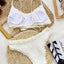 Frill Textured Spaghetti Strap Two-Piece Swim Set - Korvel