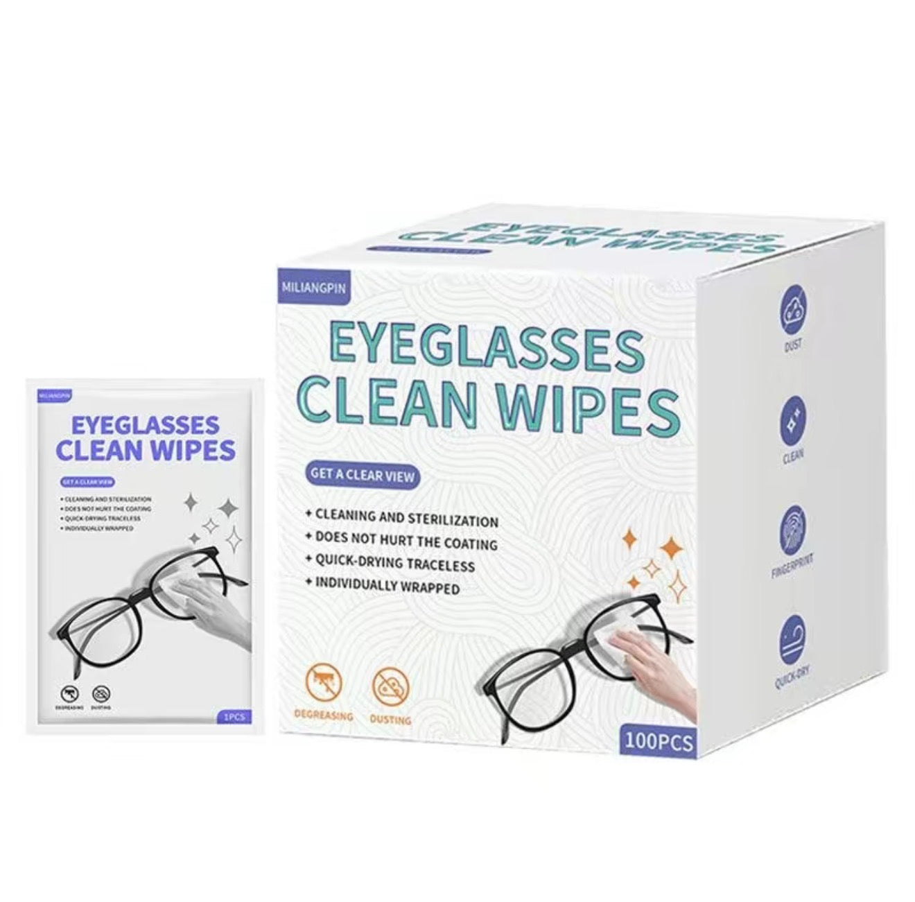 Lingettes LensClean - Solution de nettoyage de lentilles premium