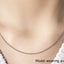 14k White Gold Round Cable Link Chain - 1.9mm