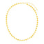 Collier en chaîne en cœur miroir en or jaune 14k