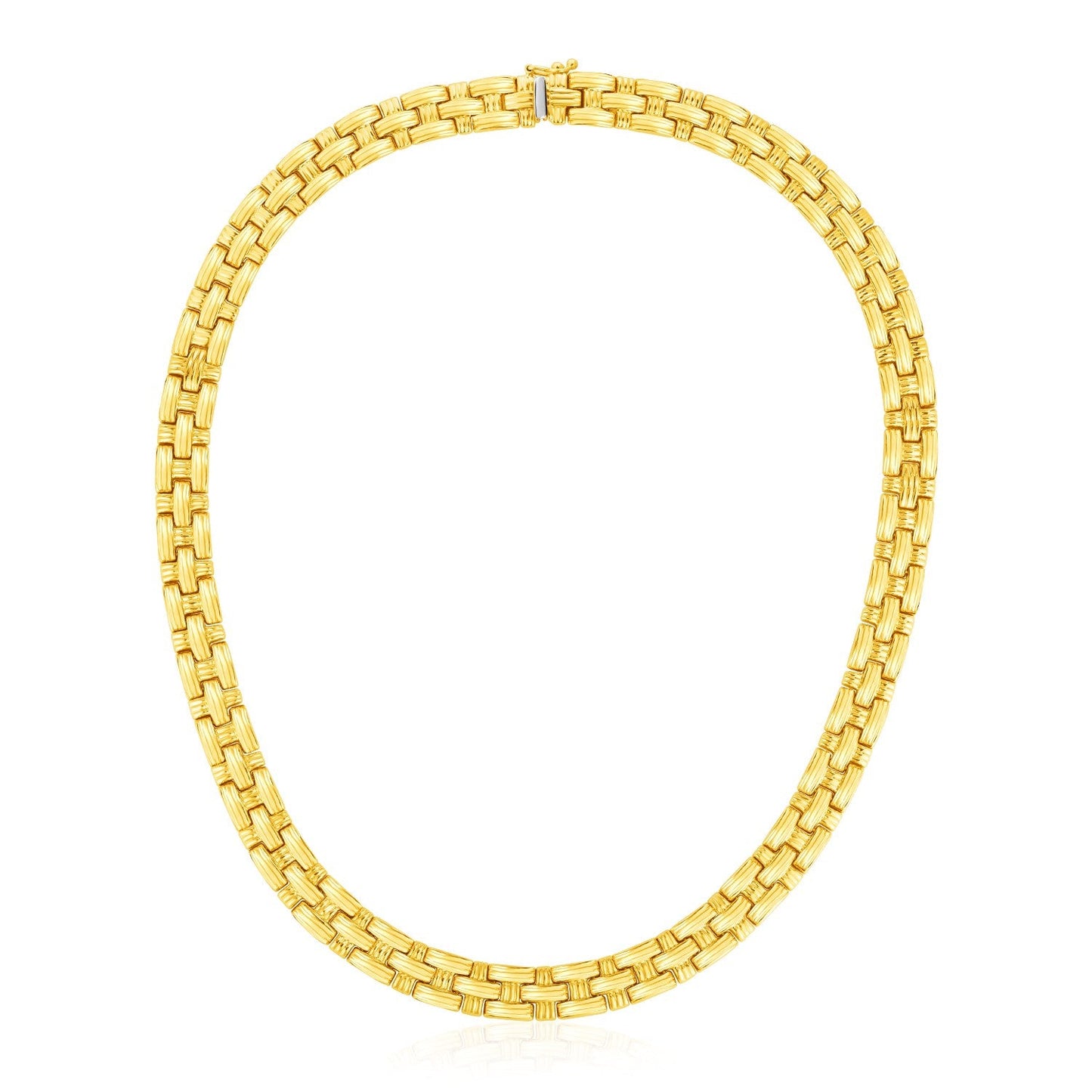 Collier en Or Jaune 14k Tressé