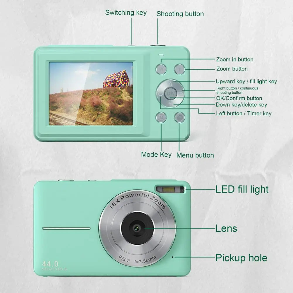 Cámara Digital Compacta FHD 1080P para Todas las Edades