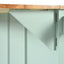 Kitchen trolley, cabinet door internal storage rack with storage cabinet and 3 dining room drawers, mint green - Korvel